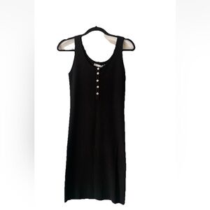 One Gray Day | Alic Midi Dress - Black M | Stretchy